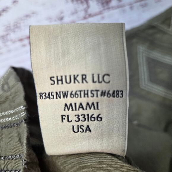 Shukr Tunic Shirt Womens M Olive Green Embroidered Long Sleeve Modest Cotton Top - Picture 7 of 14